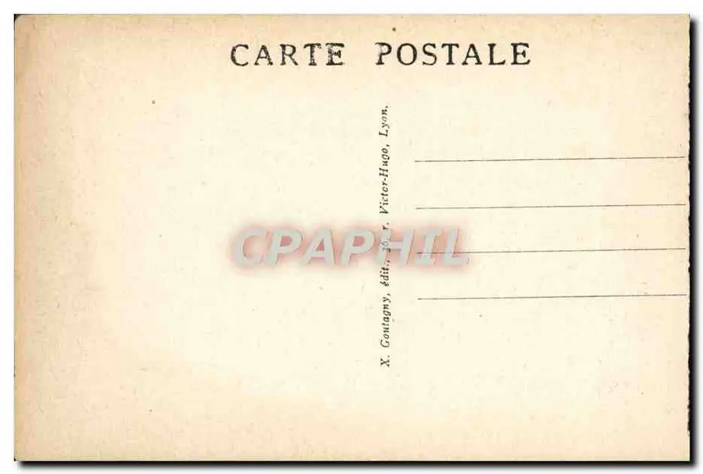 लियोन — पेराचे रेलवे स्टेशन — एक्स. गूटैंगी, प्रकाशक, लियोन - पीछे