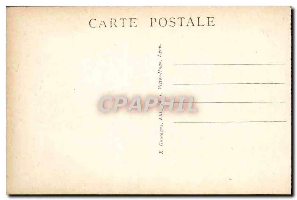 LYON — A PREFEITURA — editor X. Gustagon, n°30 - Verso