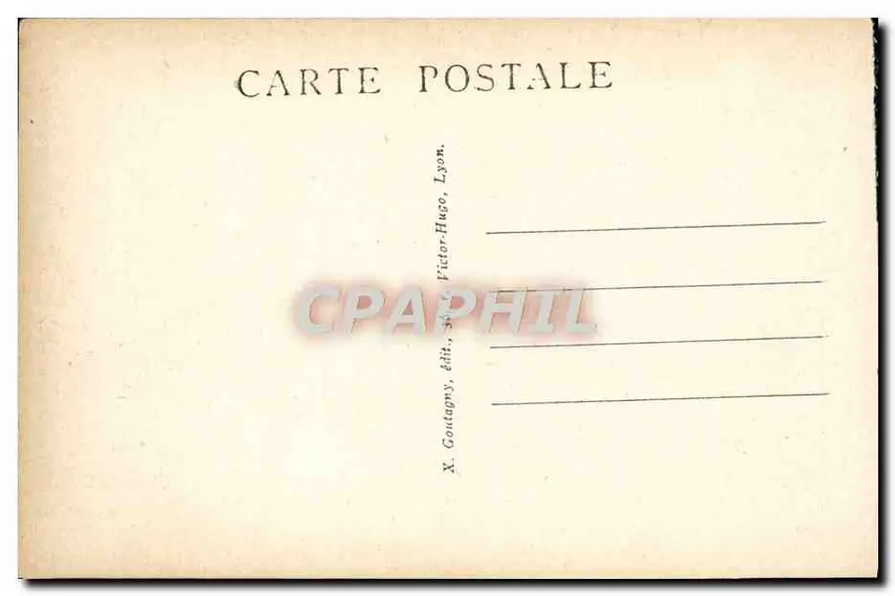Lyon — O Ópera — editor X. Goutapuy, Lyon - Verso