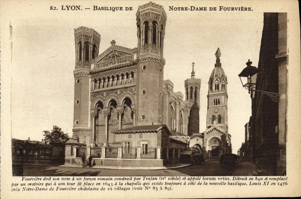 LYON — Basílica de Nossa Senhora de Fourvière — X. Coutagny, Victor-Hugo, édit. - Frente