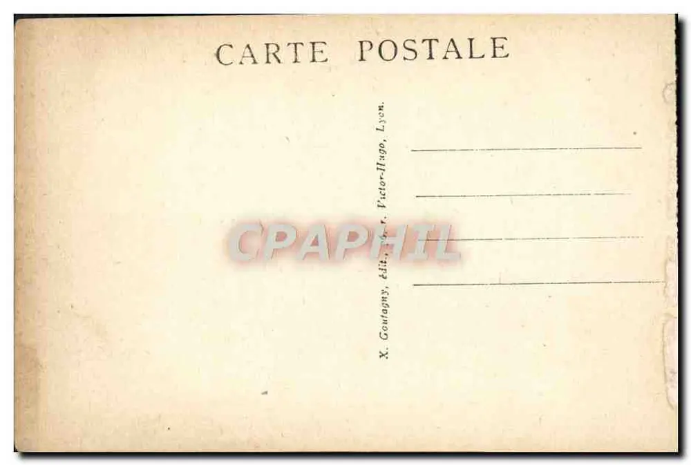 LYON — Basílica de Nossa Senhora de Fourvière — X. Coutagny, Victor-Hugo, édit. - Verso