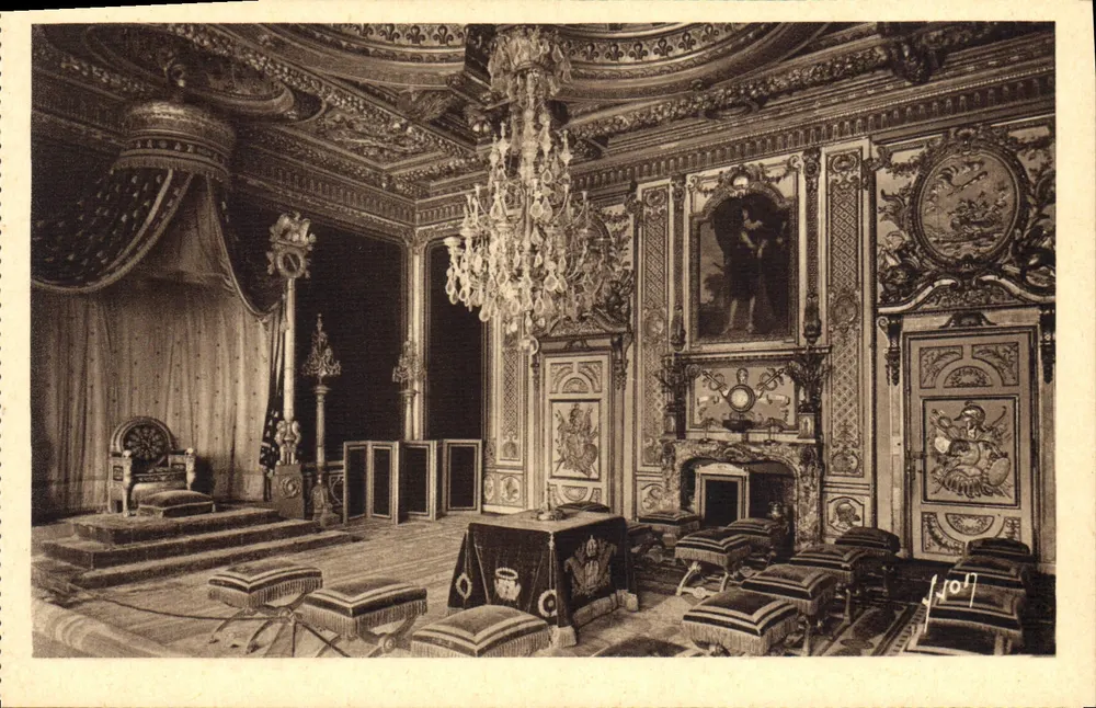 Fontainebleau — Sala do Trono — Edições d'Art Martel - Frente