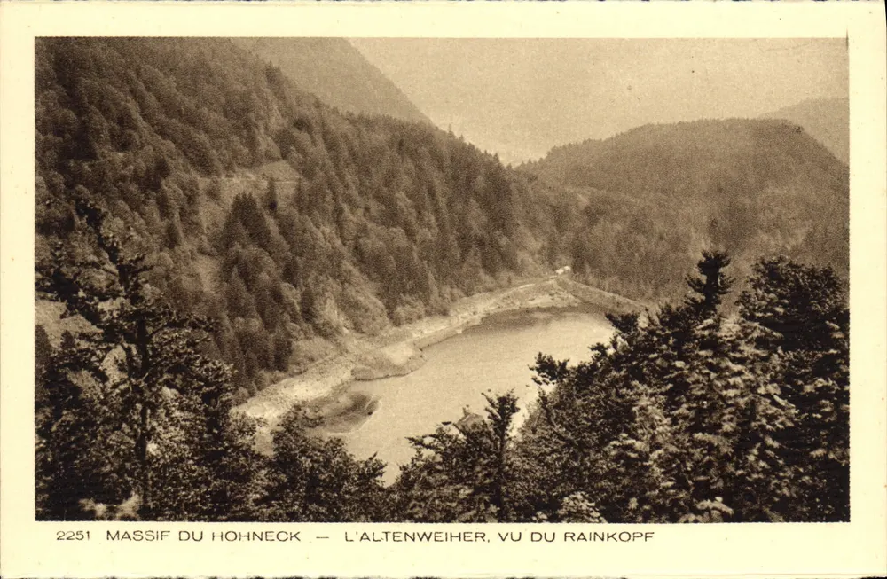 Hohneck-Massiv — L'Altenweiher von Rainkopf aus gesehen — Sammlung L'Alsace - Vorderseite