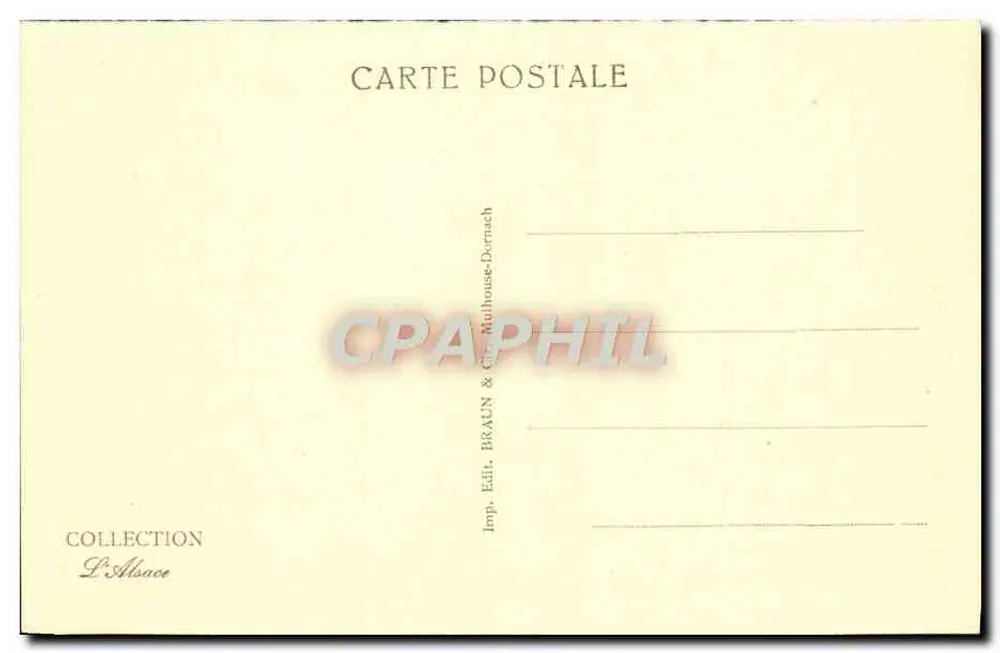 Les Hautes Chaumes — Lac Blanc und Rocher Hans — Collection Braun & Cie, Mulhouse-Dornach, n° 2280 - Rückseite