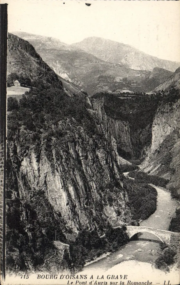 Bourg d'Oisans bei La Grave — Die Auris-Brücke über die Romanche — LL - Vorderseite