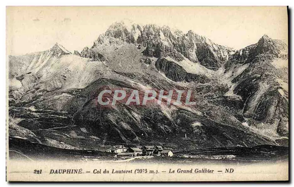 Dauphiné — Col du Lautaret (2075 m.) — Le Grand Galibier — ND - Vorderseite