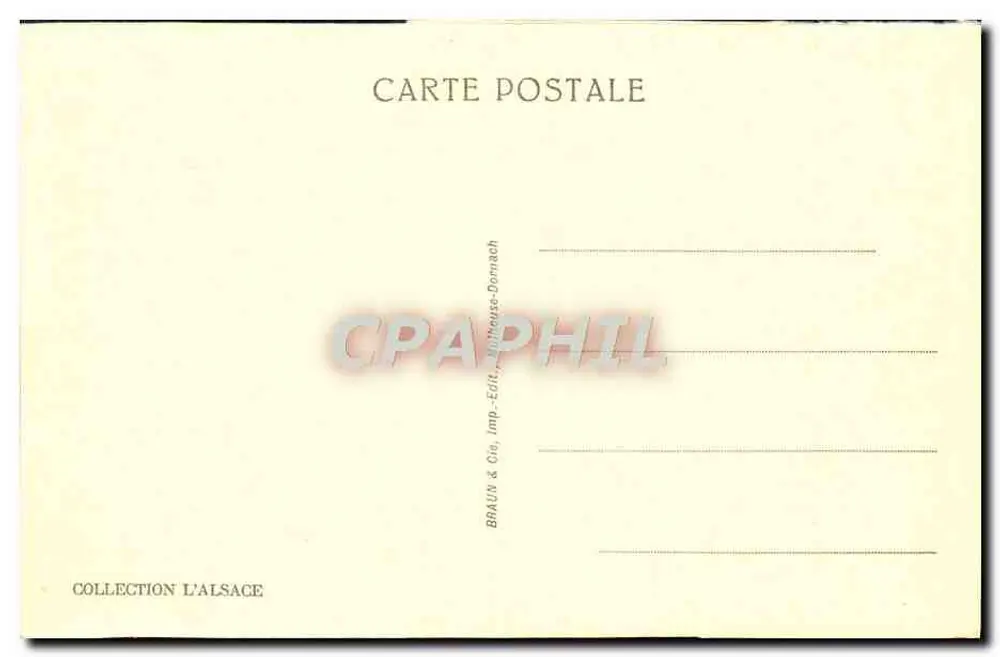 Metzeral — El Fischbœdle — Braun & Cie, Dornach - Reverso