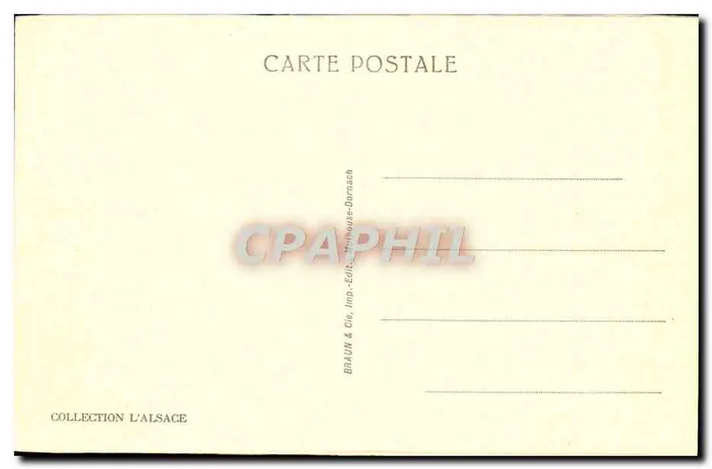 Vale da Wormsa — Spitzköpfe e Hohneck — Braun & Cie, imp. Darmach - Verso