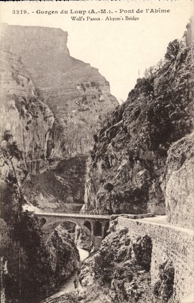 Gorges do Loup (A.-M.) - Ponte do Abismo — J. GILLETТА e Cia, Nice - Frente
