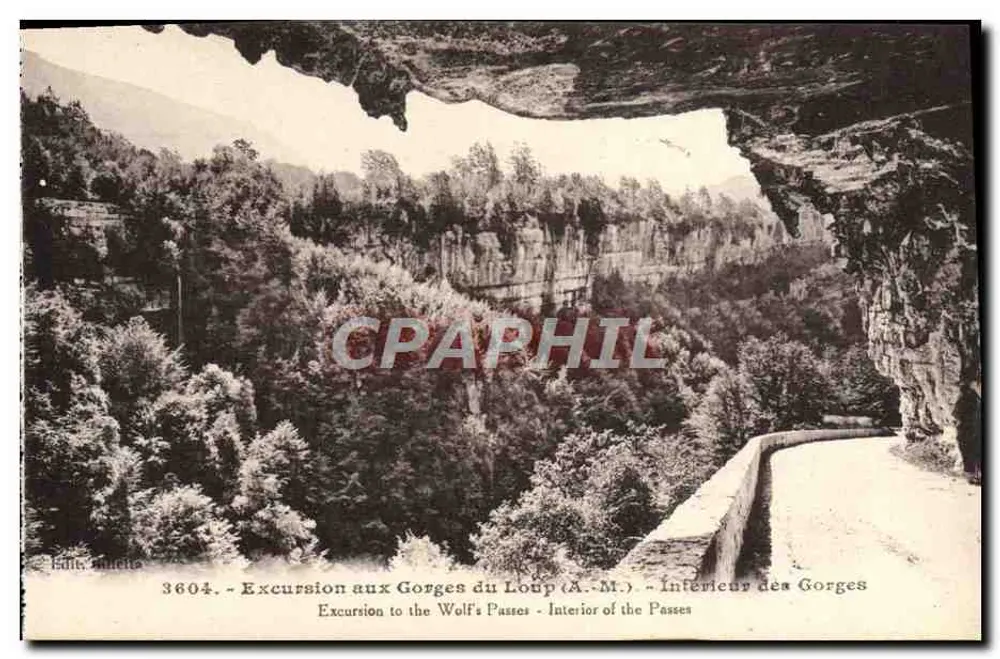 Gorges du Loup (A.M.) — Interior das Gorges — Editor: Gilletta, Nice - Frente