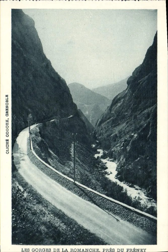 Góry Romanche, blisko Fréney — fotografie Oddoux, Grenoble - Awers