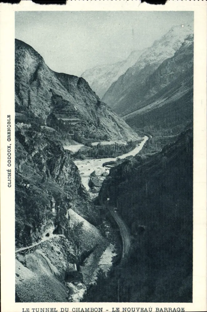 Der Chambon-Tunnel - Der Neue Staudamm — Foto OddouxB, Grenoble - Vorderseite