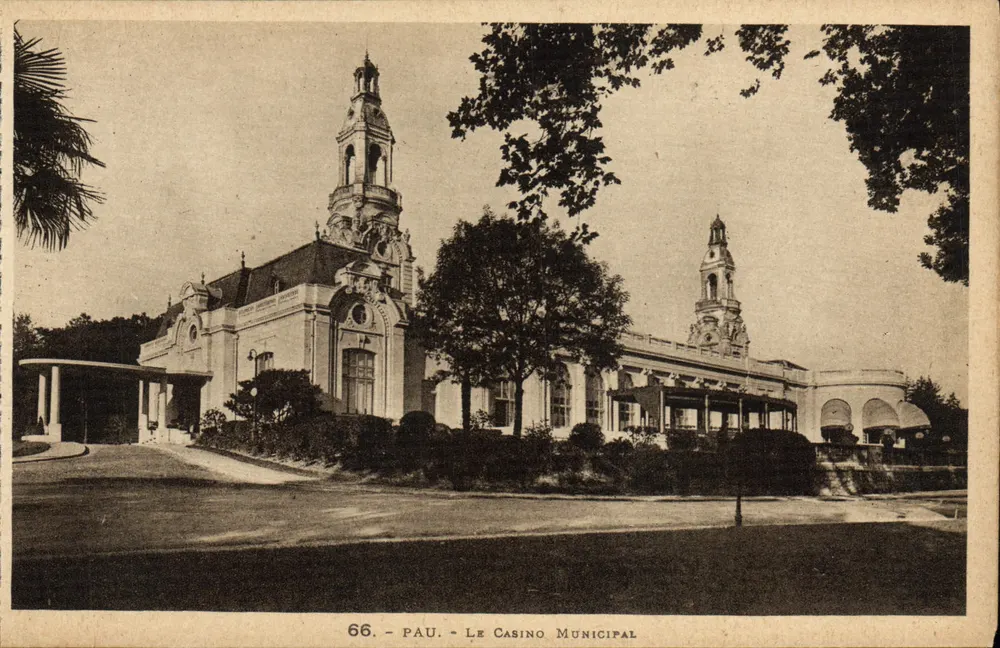 Pau - O Casino Municipal — editor Labouche Frères, Toulouse, n° 66 - Frente