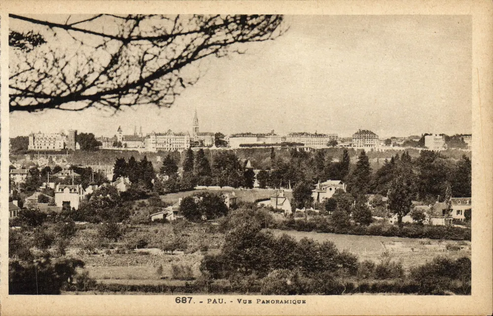 Pau — Vista panorâmica — Labouche Frères, Toulouse, n°687 - Frente
