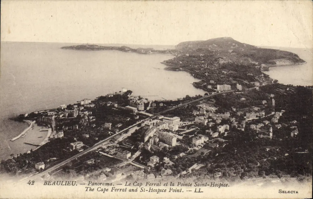 Beaulieu — Panorama — Cap Ferrat und Pointe Saint-Hospice — Selecta - Vorderseite