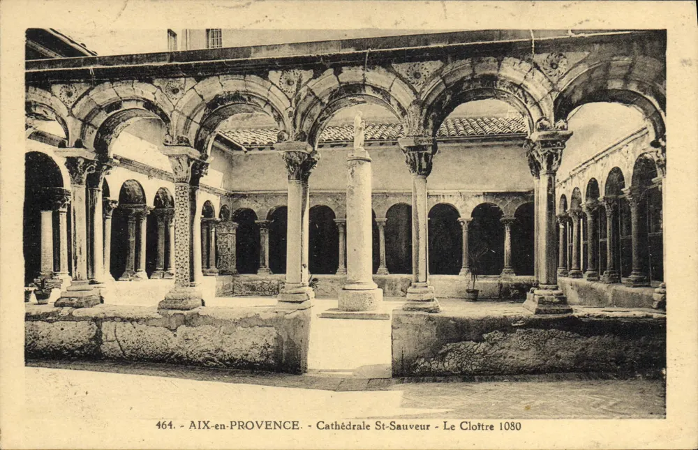 Aix-en-Provence - Kathedrale St-Sauveur - Der Cloister 1080 - Vorderseite