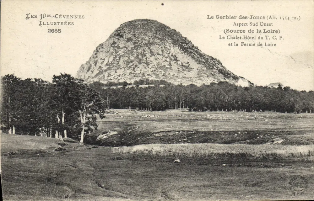 Le Gerbier des Joncs (Höhe 1554 m.) — Südwestansicht — Les Hites Cévennées 2655 - Vorderseite
