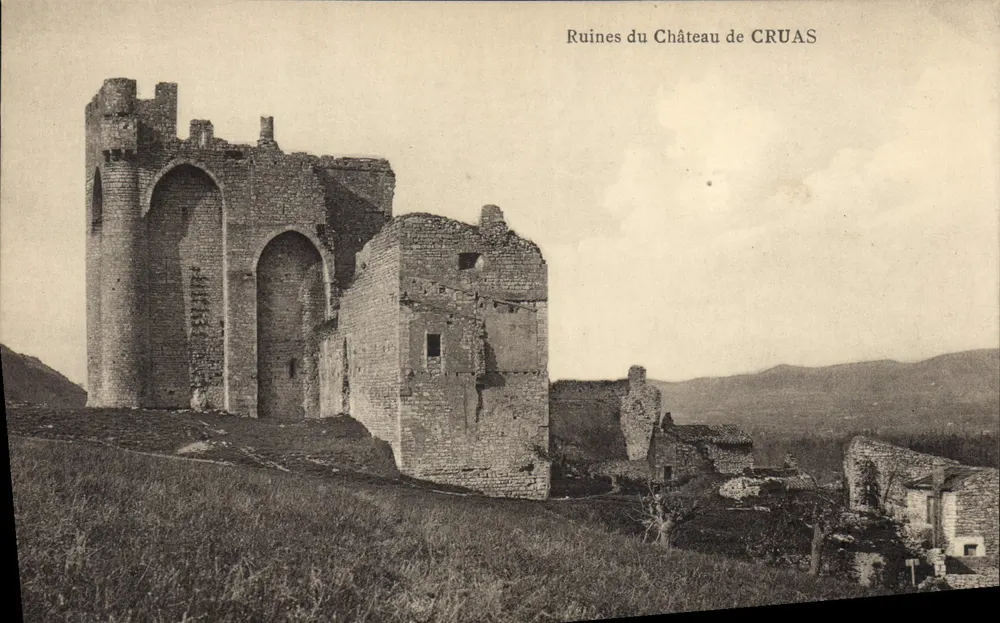 Ruínas do Castelo de CRUAS — Editor não identificado, número de série não visível - Frente