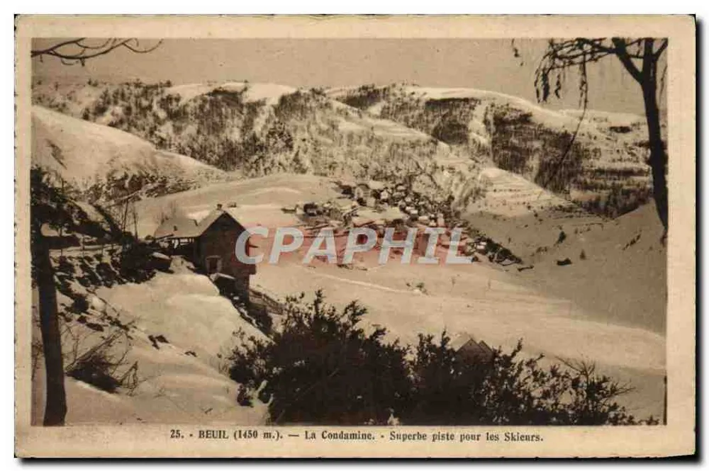 Beuil (1450 m.) — La Condamine — Ausgezeichnete Piste für Skifahrer - Vorderseite