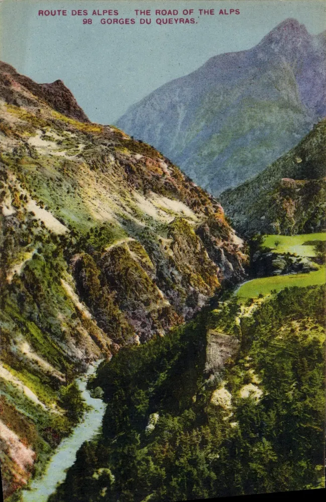 Gorges do Queyras — Rota das Alpes 98 — Editor R. JAREY - Frente