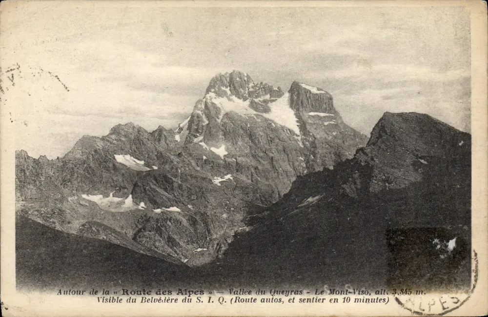 Mont Viso — Panoramablick — Verlag S.I.Q. Nr. 23 - Vorderseite
