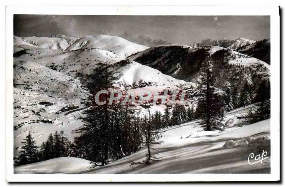 Beuil (alt. 1453 m.) — Vista general — Deportes invernales — Ediciones Fidèle, Niza - Anverso