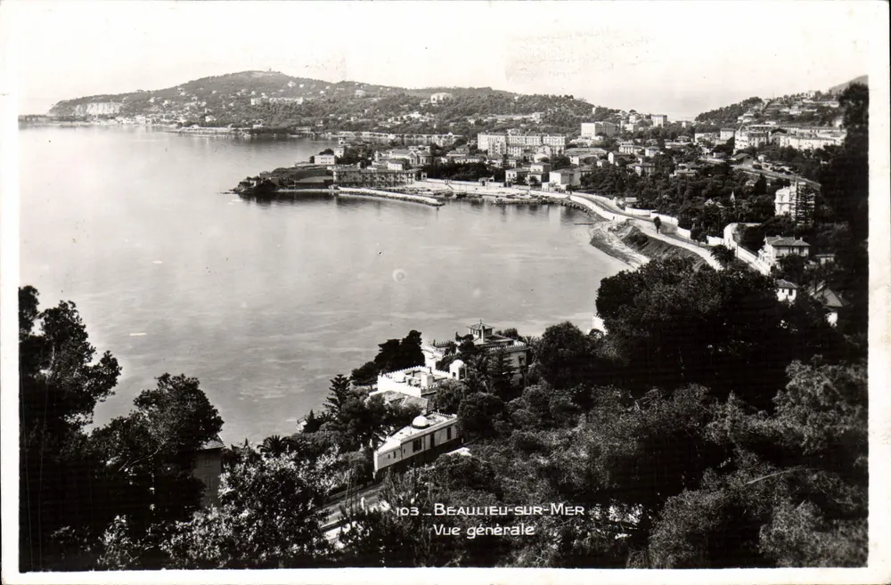 Beaulieu-sur-Mer — Vista geral — Edições La Cigogne, Mônaco - Frente