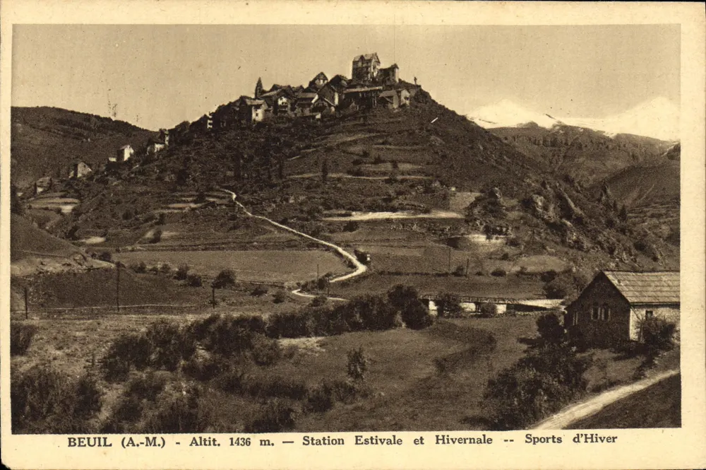 Beuil (A.-M.) — Höhe 1436 m — Sommer- und Winterstation — Wintersport - Vorderseite