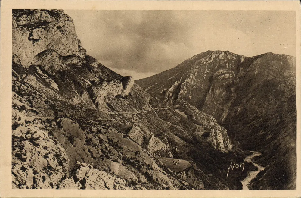 Le Verdon in der Nähe von Aiguines — Landschaften und Steine der Provence — Kunstausgabe YVON - Vorderseite