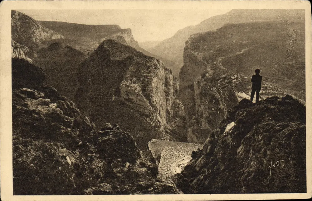 Vista do canyon do Verdon — editor J. V. 007 - Frente