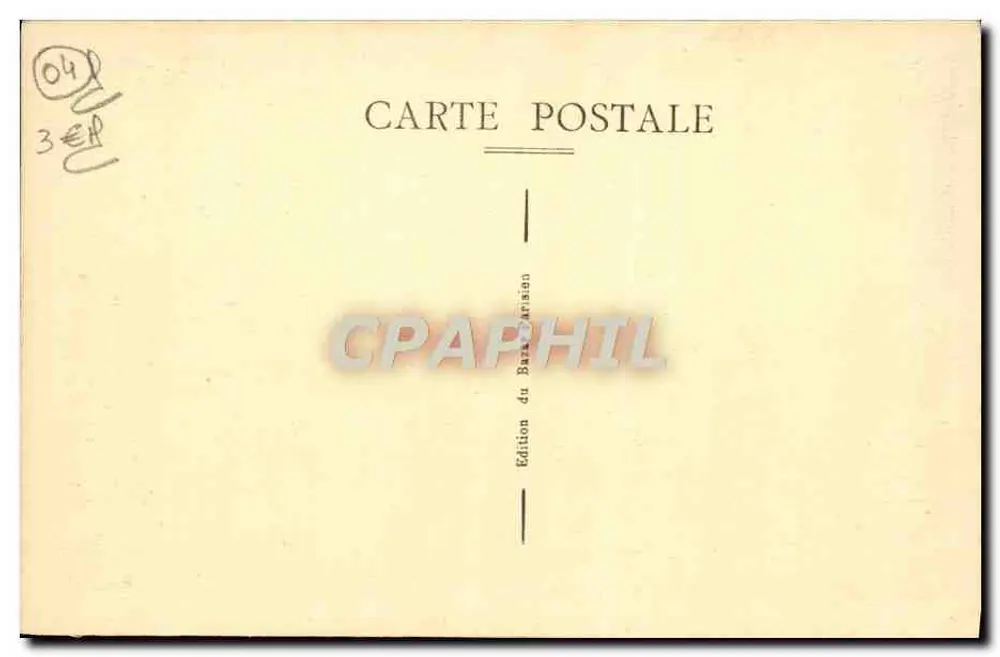 Sisteron — La Cazeite und Tal der Durance — Édition du Bara Parision - Rückseite