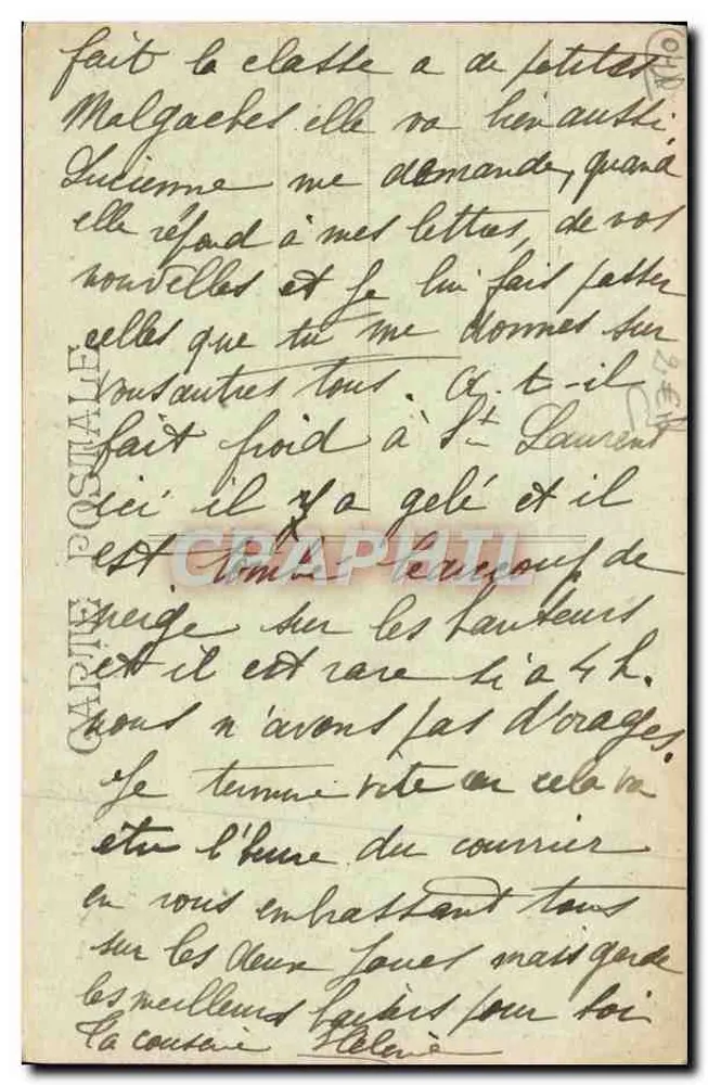 Sisteron — O Pico da Baume (Face) — Alpes Pittorescas, n°9, editor Clairgues - Verso