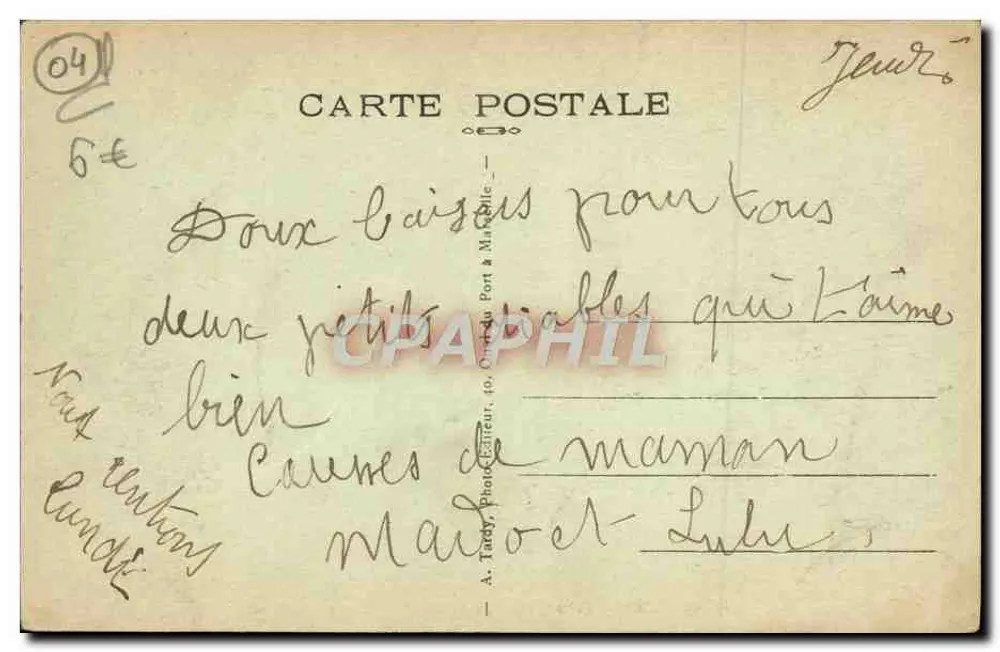 Sisteron (B.-A.) — Die Durance — Die Brücke und der Viadukt über den Buech — A. Tardy, Fotograf - Rückseite