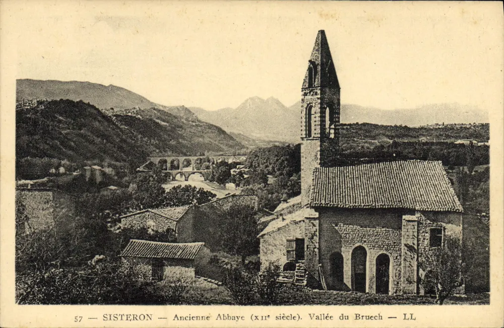 Sisteron — Alte Abtei (12. Jahrhundert) — Tal des Bruèch — LL - Vorderseite