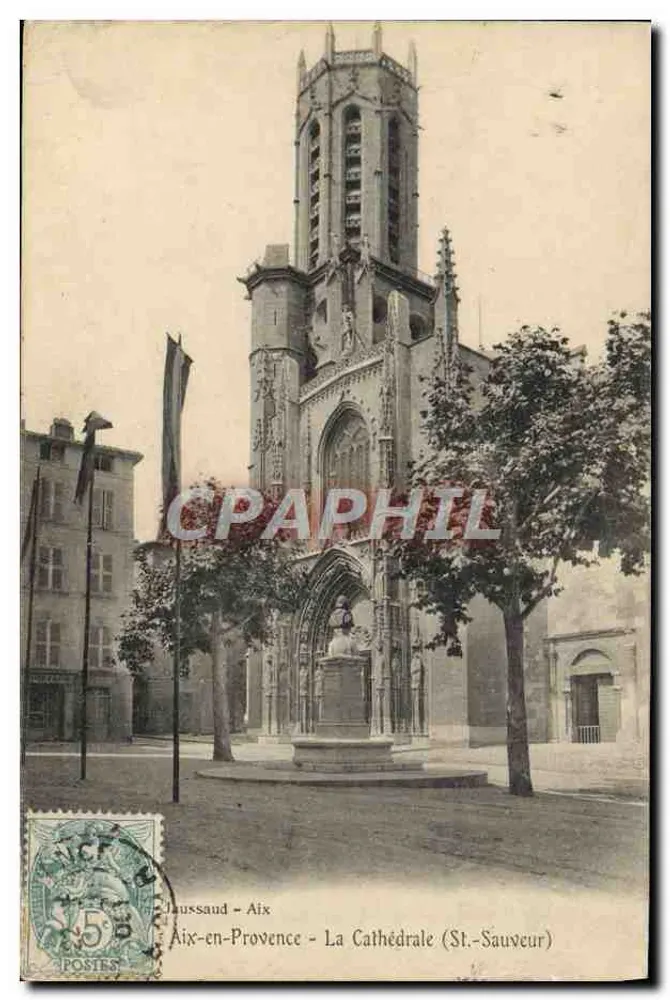 Aix-en-Provence - La Cathédrale (St.-Sauveur) — éditeur Aixsaussaud, n° de série non visible - Recto