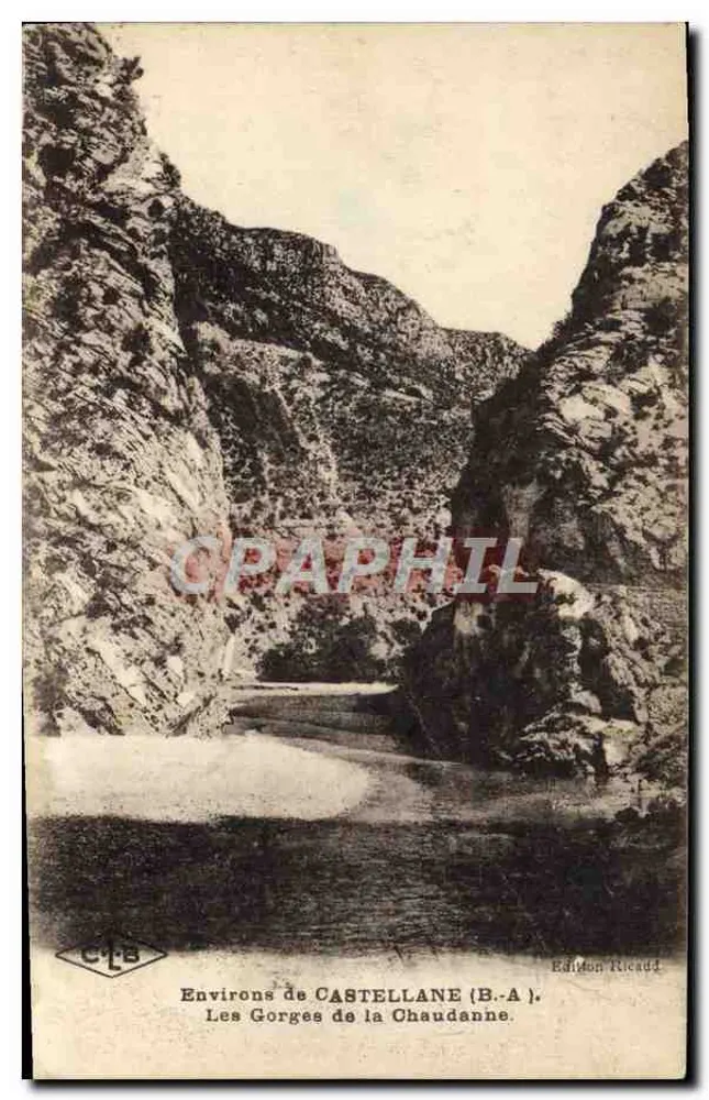 As Gorges da Chaudanne — Arredores de Castellane (B.-A.) — Edição Ricadd - Frente