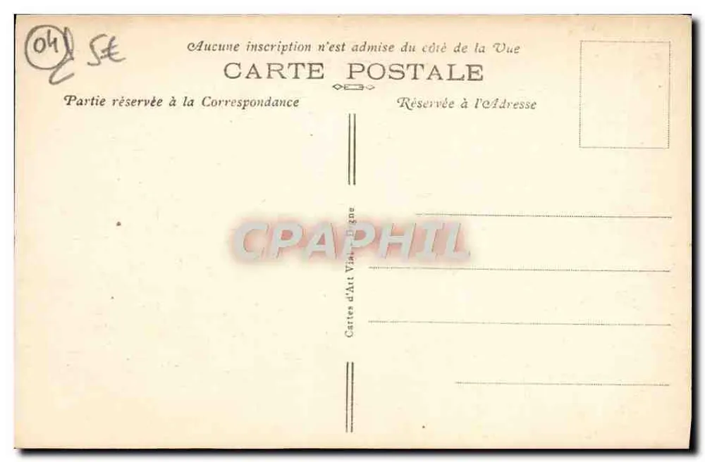 Castellane (B.-A.) — Die Mauern — Verlag Muraine-Castellane - Rückseite