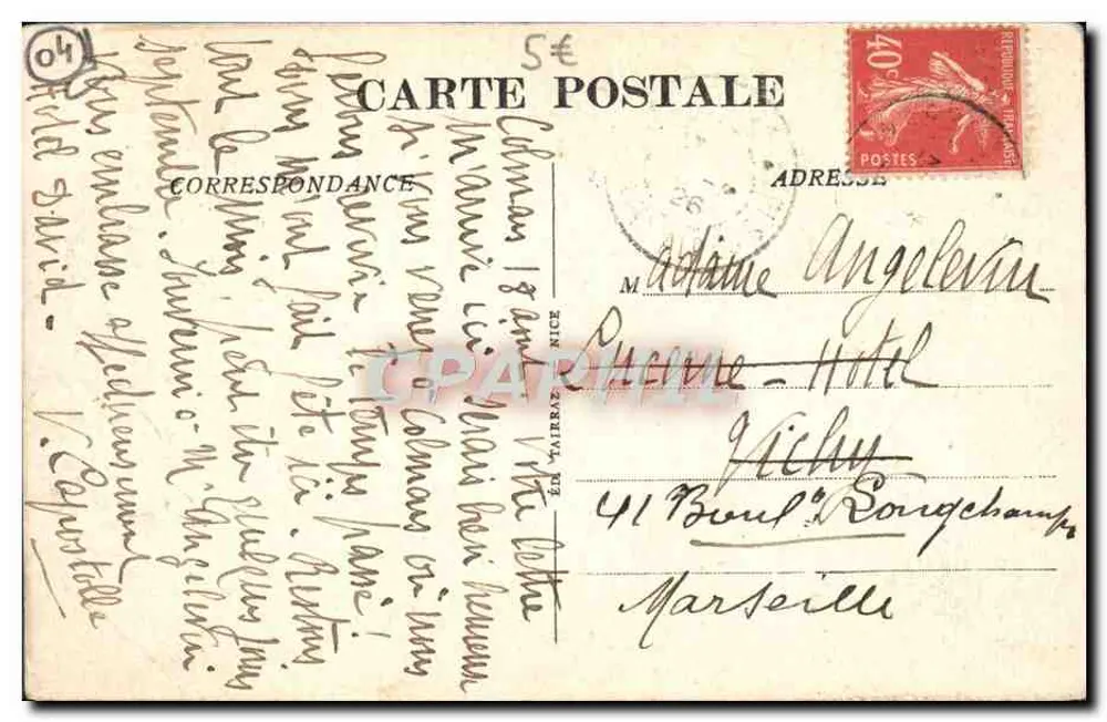 Höhere Verdon-Tal — Gorges de Saint-Pierre, BEAUVEZER (B.-A.) — Sommerstation, Höhe 1.170 m - Rückseite
