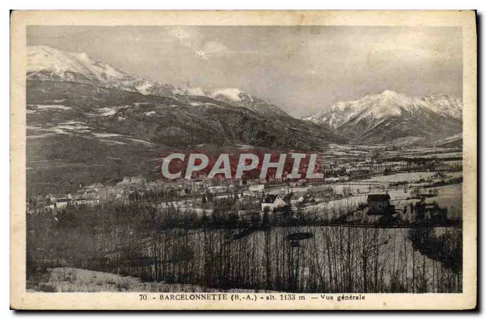 Barcelonnette (B.-A.) — Vista geral — alt. 1133 m — n° 70 - Frente