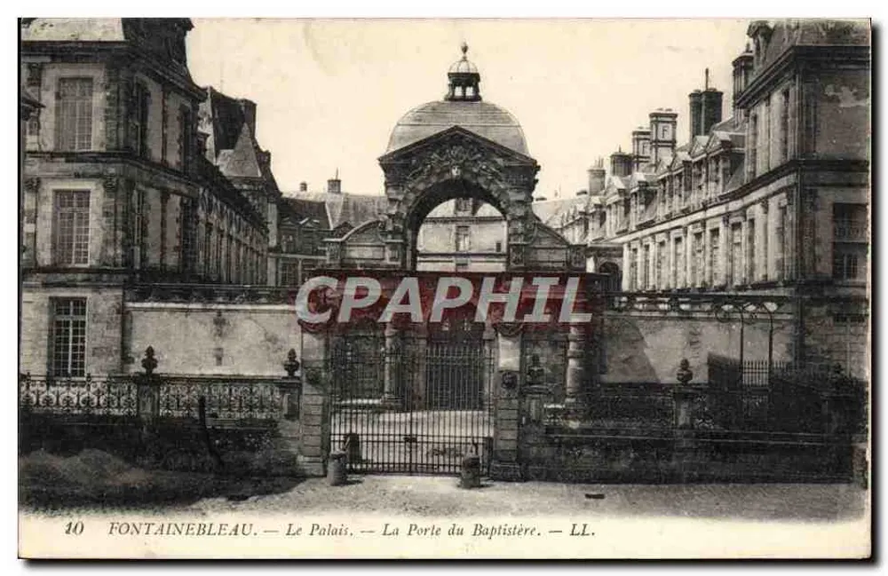 Fontainebleau — Das Schloss — Die Baptistère-Tür — LL. — Nr. 40 - Vorderseite
