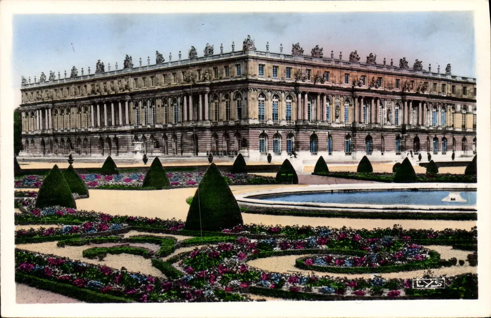 Versalhes — Facha da entrada para o Parque, os Jardins — Edições de Arte 'Lys' n°266 - Frente