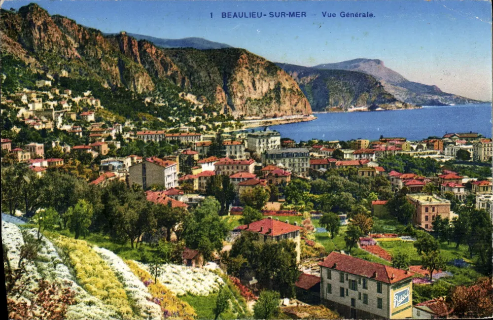 Beaulieu-sur-Mer — Vista Geral — Fotocromia A.D.L. Nice (A.M.) - Frente