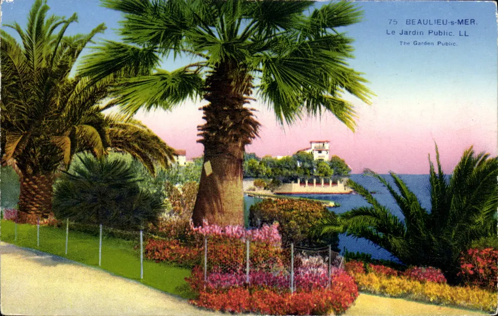 Beaulieu-sur-Mer — El Jardín Público — editor LL - Anverso