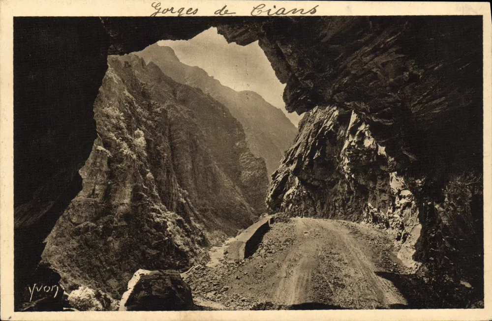 Gorges de Cians — vista do cânion — Yvonn - Frente