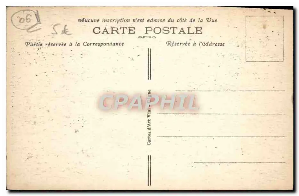 Gorges del Cians, cerca de TOUËT-de-BEUIL (A.-M.) — editor Vial, n° 06 - Reverso