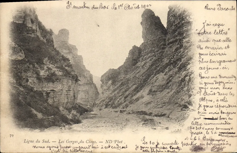 As Gorges do Cians — Linha do Sul — ND Fot - Frente
