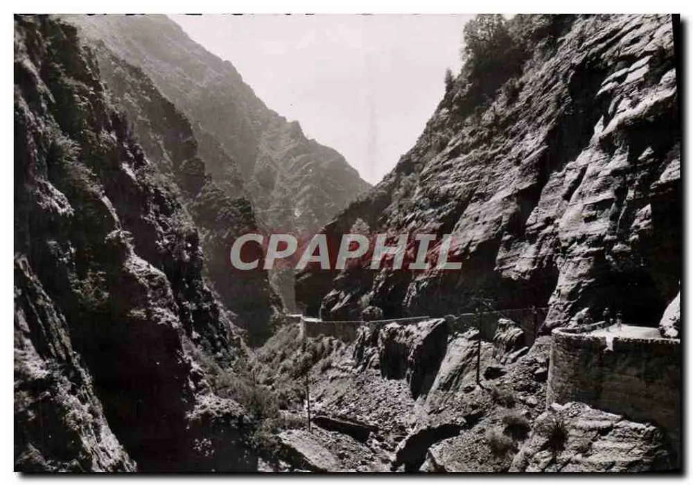 Die Alpes-Maritimes — Die Straße von TOUET nach BEUIL in den Gorges Rouges du Clans — Edition PELLA, Nice - Vorderseite