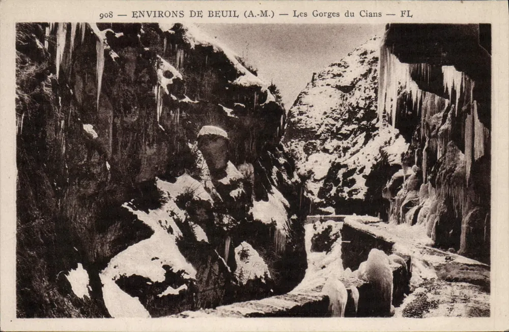 Die Schlucht des Cians — In der Nähe von Beuil (A.M.) — FL, Nr. 908 - Vorderseite