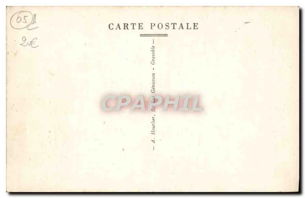 Briançon — O Ponte d'Asfeld — A. Hourlier, Grenoble - Verso