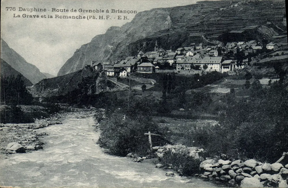 La Grave und die Romanche — Route von Grenoble nach Briançon — Ph. H.F. - E.R. - Vorderseite